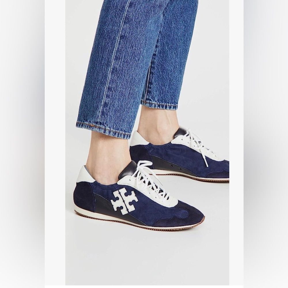 LAST CHANCE TORY BURCH suede sneaker - Picture 2 of 13